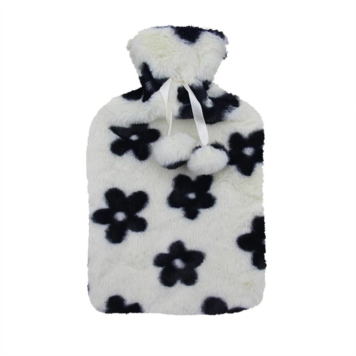 Rubber Hot Water Bottle With Plush Cover