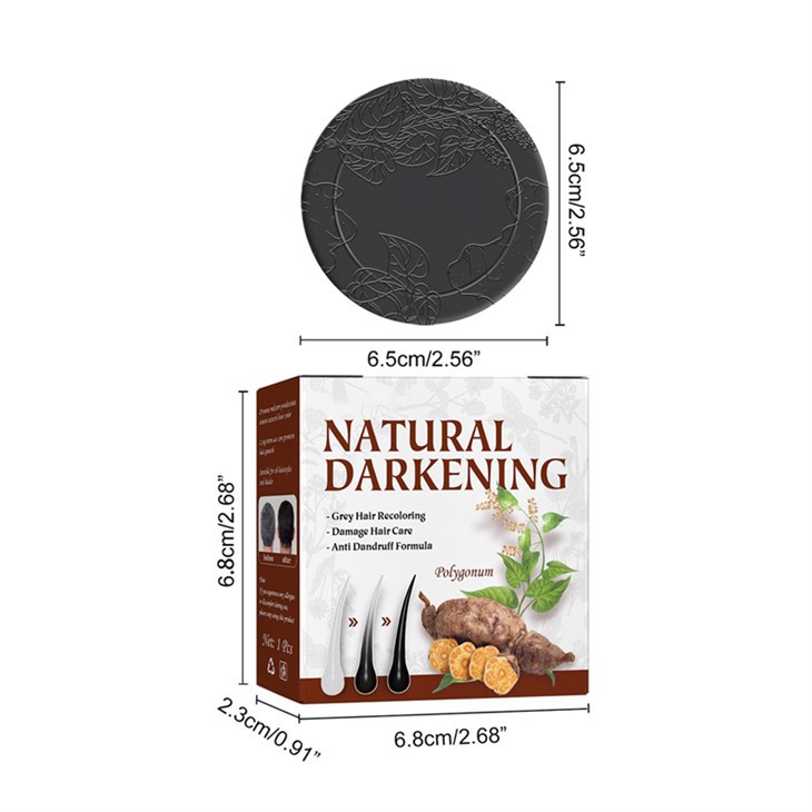 Black Hair Darkening Shampoo Bar Soap