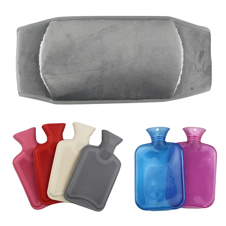 Rubber Pvc Hot Water Bag With Waist Belt Cover